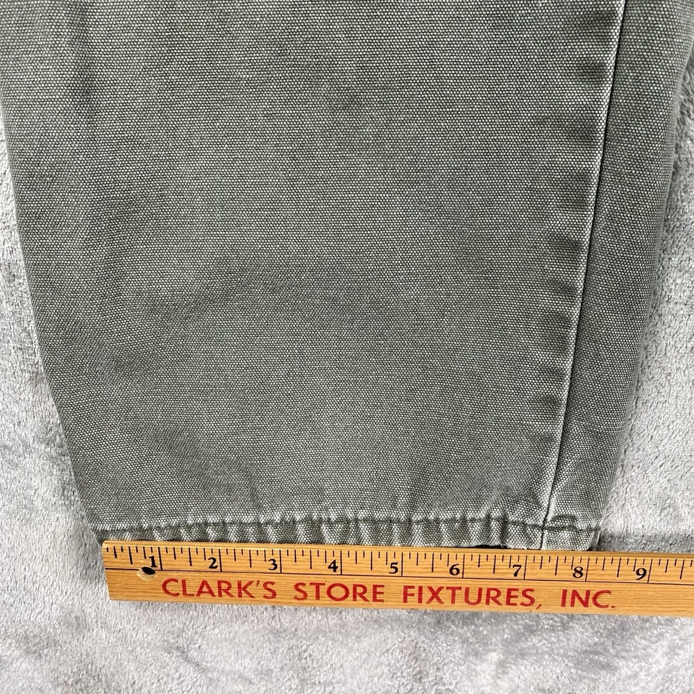 Dickies Pants Mens Size 38x32 (fit 37x30) Green Canvas Carpenter Skater Grunge - Picture 16 of 16